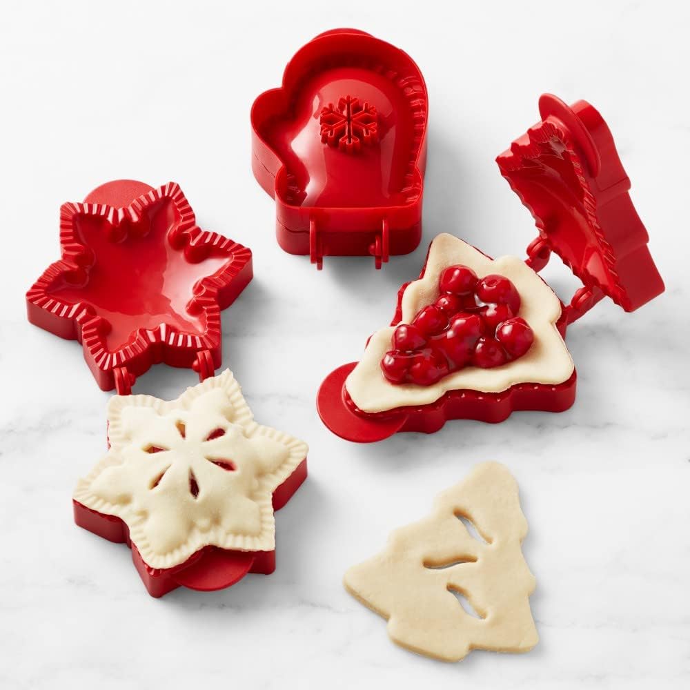 🥧 Juego de moldes para mini empanadillas festivas: ¡Prensa para repostería festiva con sellado de 360°! 🎄