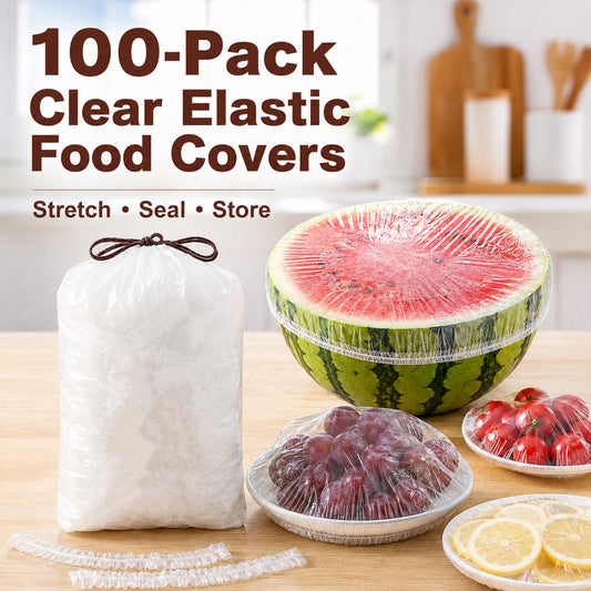 🔥 ÚLTIMO DÍA DE OFERTA｜¡Solo quedan 100 unidades! Tapas elásticas desechables aptas para alimentos para cuencos y platos