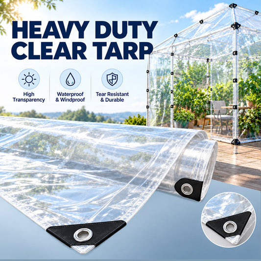 🌧️☀️ Lona impermeable transparente para la lluvia — Espacios al aire libre luminosos y protegidos