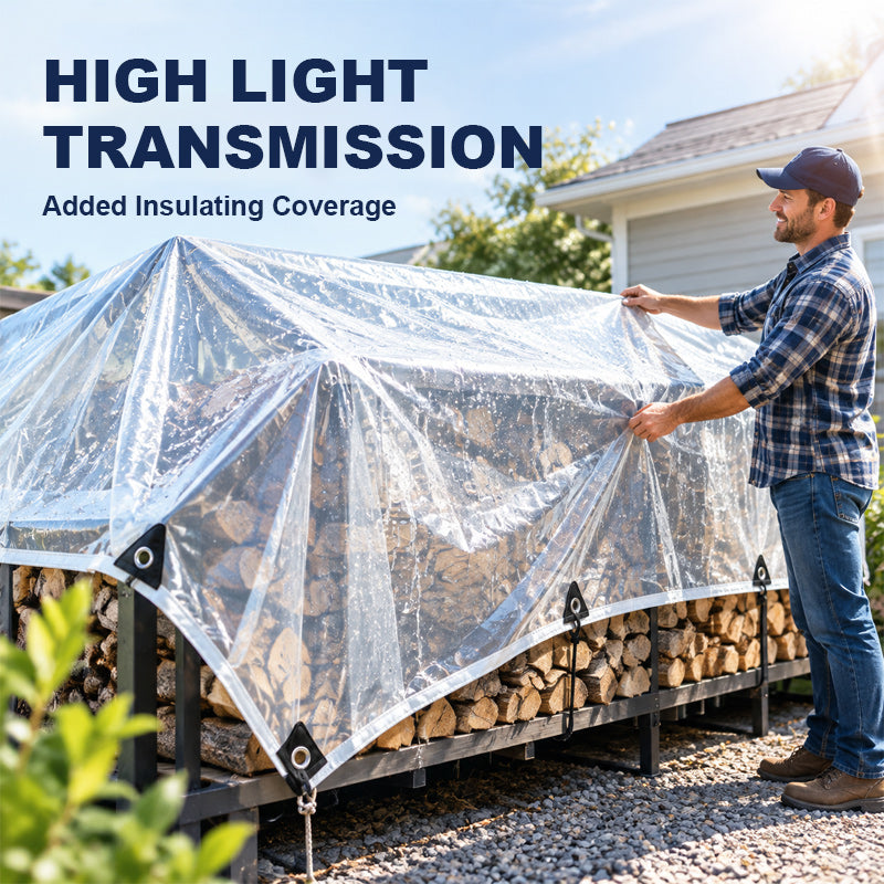 🌧️☀️ Lona impermeable transparente para la lluvia — Espacios al aire libre luminosos y protegidos
