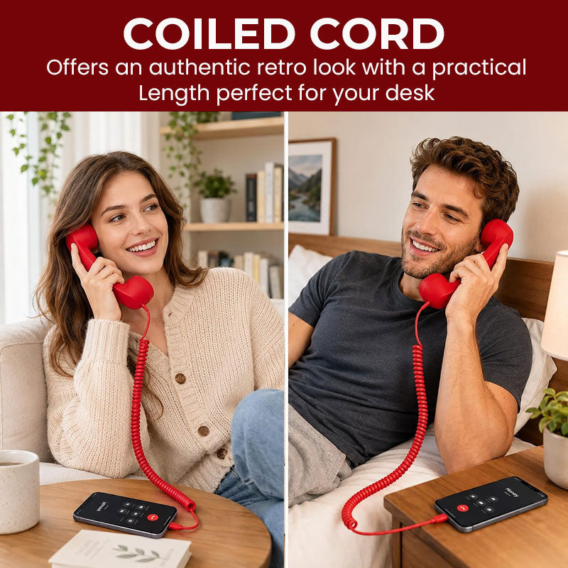 📞 Auricular de teléfono retro para teléfonos con Type‑C