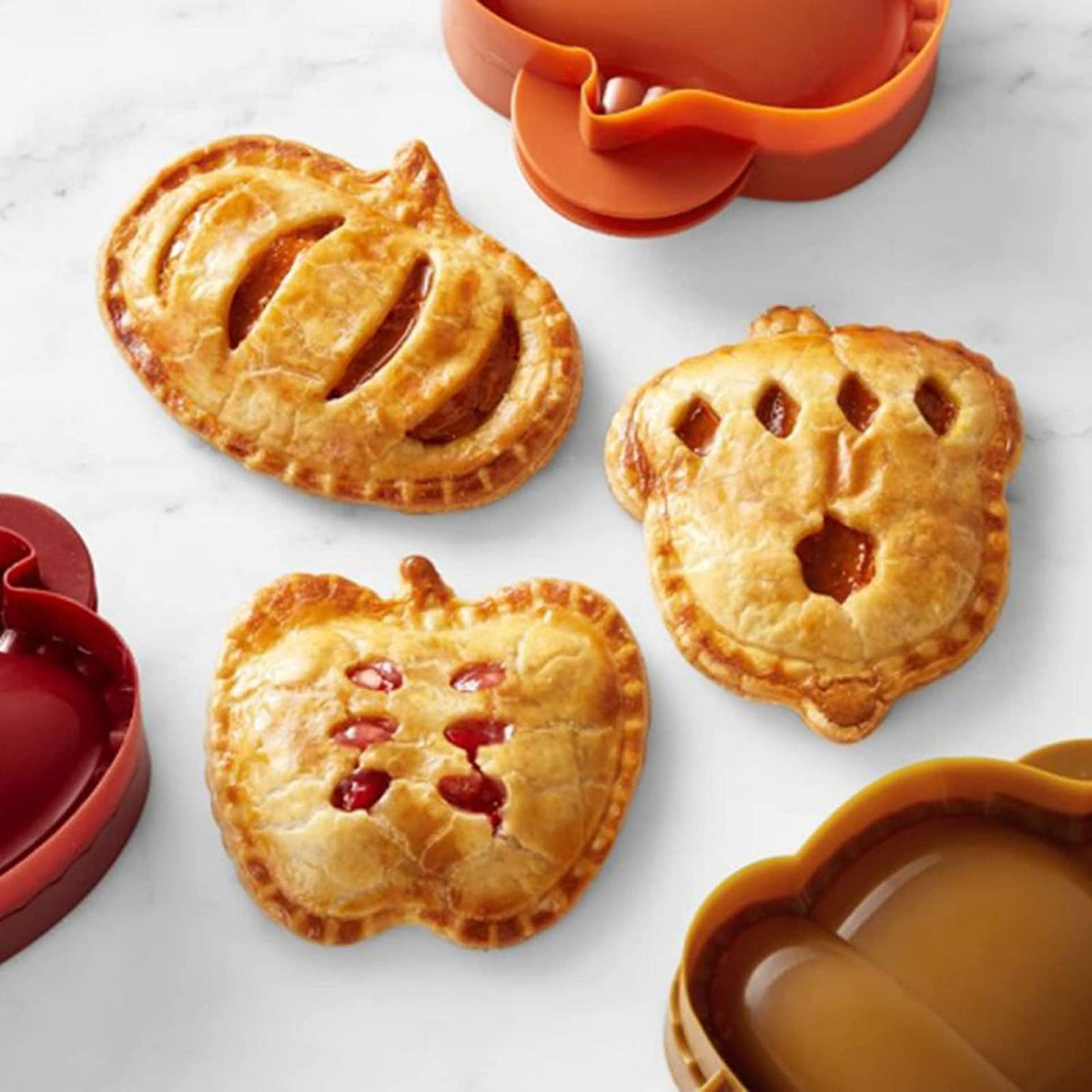 🥧 Juego de moldes para mini empanadillas festivas: ¡Prensa para repostería festiva con sellado de 360°! 🎄