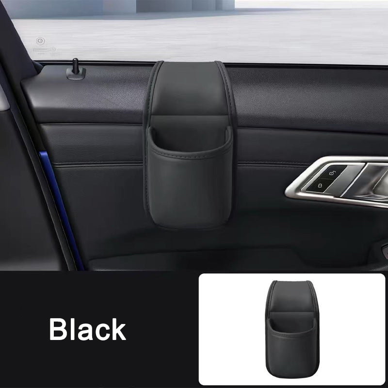 🚗 Organizador Multifuncional para Puerta de Coche Portavasos de Piel Sintética