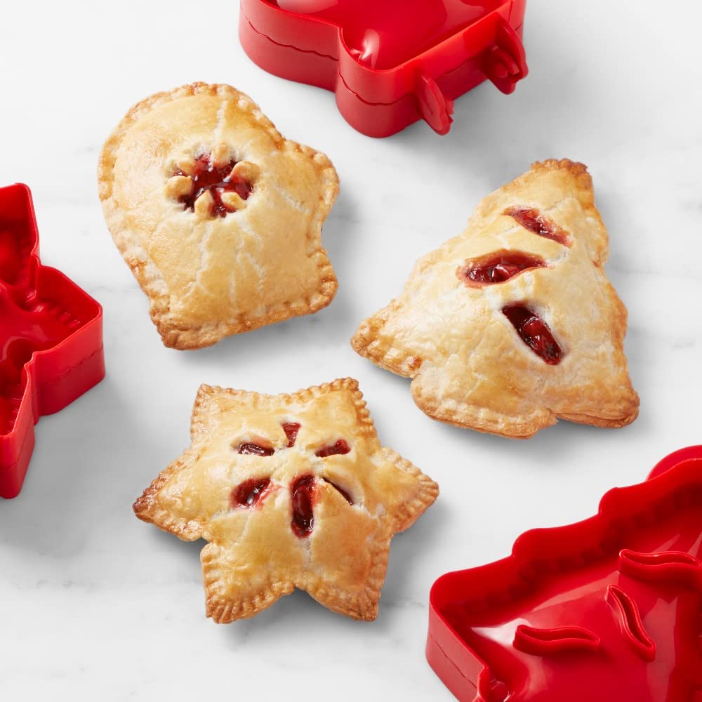 🥧 Juego de moldes para mini empanadillas festivas: ¡Prensa para repostería festiva con sellado de 360°! 🎄