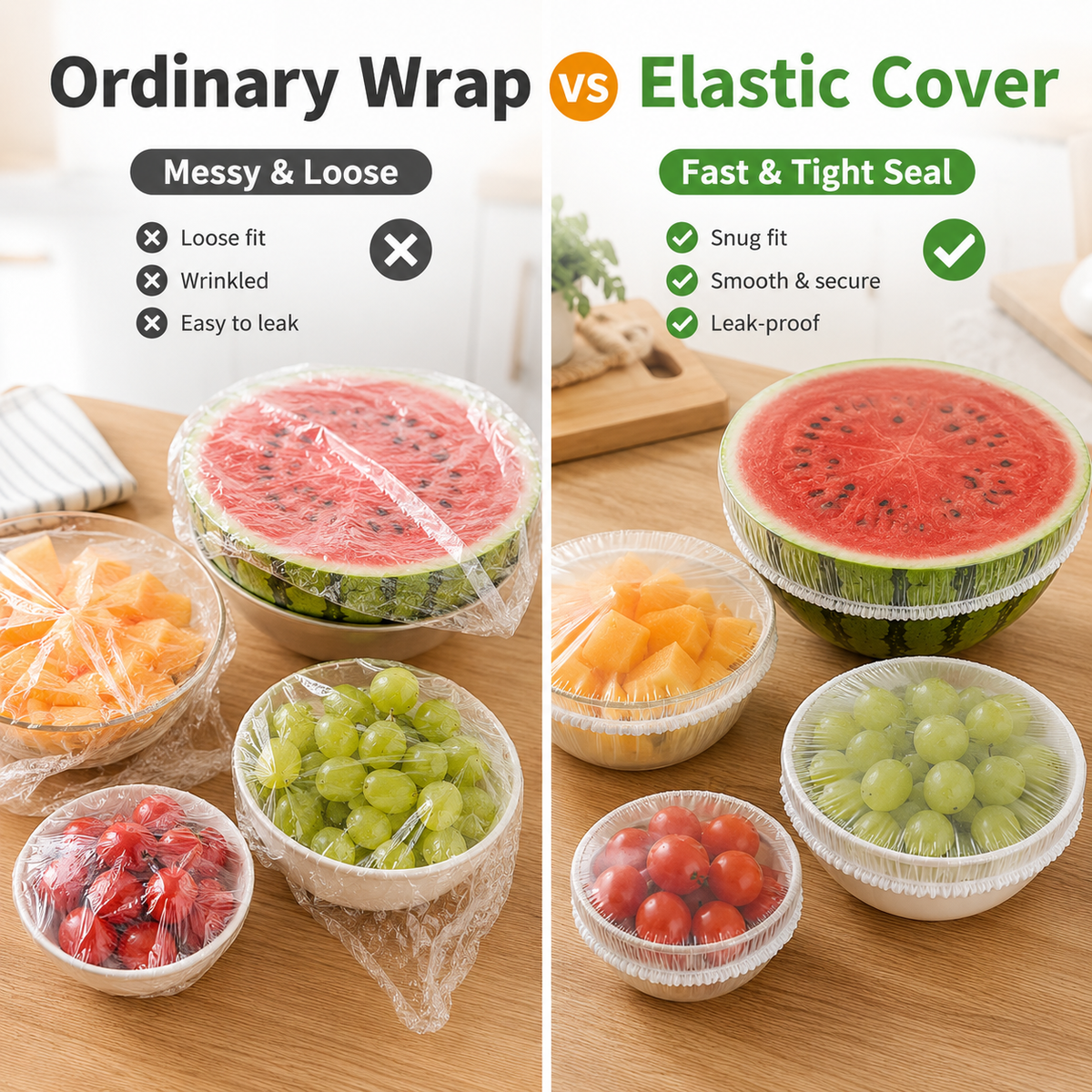 🔥 ÚLTIMO DÍA DE OFERTA｜¡Solo quedan 100 unidades! Tapas elásticas desechables aptas para alimentos para cuencos y platos