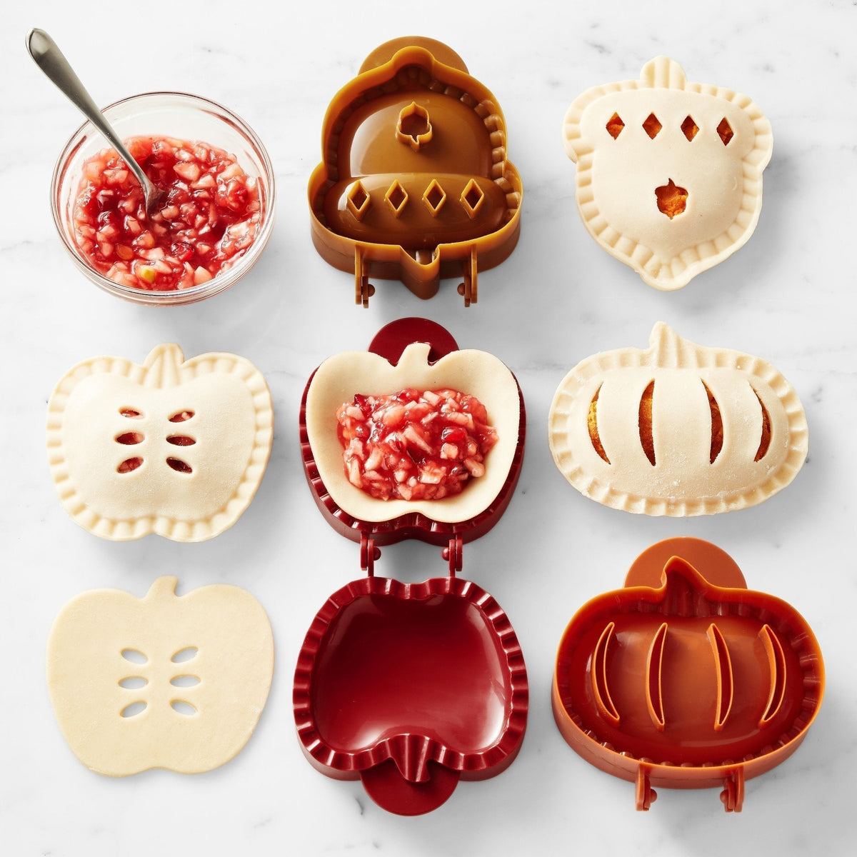 🥧 Juego de moldes para mini empanadillas festivas: ¡Prensa para repostería festiva con sellado de 360°! 🎄