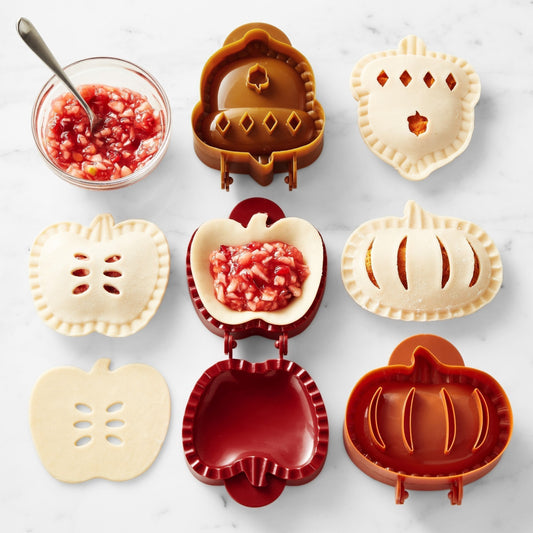 🥧 Juego de moldes para mini empanadillas festivas: ¡Prensa para repostería festiva con sellado de 360°! 🎄