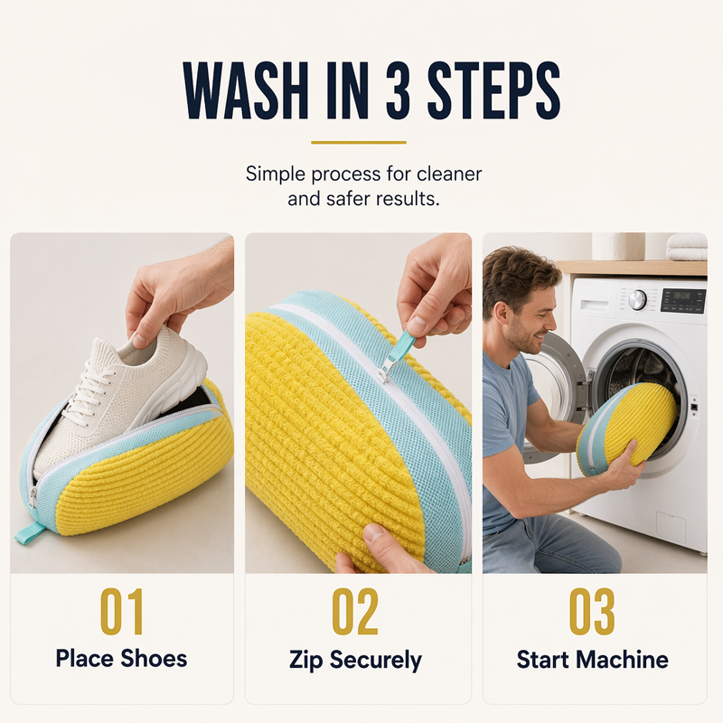 👟 Bolsa Protectora de Lavado para Zapatos | Conserva la Forma en Lavadora
