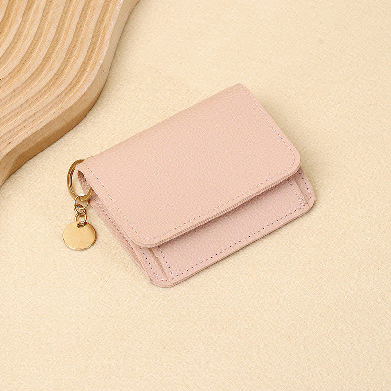 💖¡COMPRA 1 Y LLEVA 1 GRATIS!!💕Cartera corta RFID para mujer – Elegante tarjetero con llavero y monedero