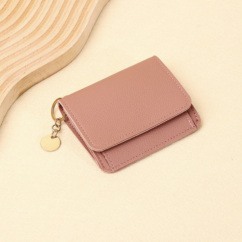 💖¡COMPRA 1 Y LLEVA 1 GRATIS!!💕Cartera corta RFID para mujer – Elegante tarjetero con llavero y monedero